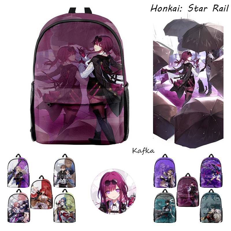 Ba Lô Du Lịch Honkai: Star Rail Dan Heng Serval In Hình Anime Cho Nam