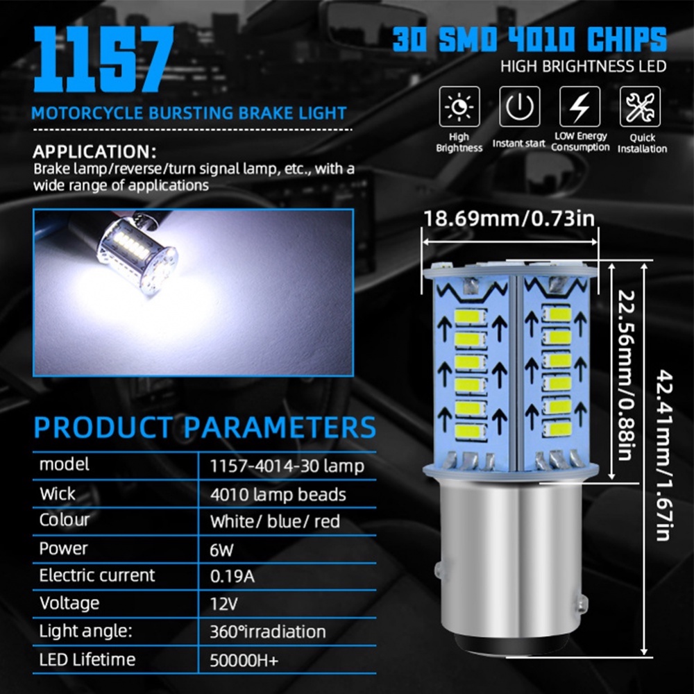 Đèn led nhấp nháy 2pole led 1157 nhấp nháy nhấp nháy 1157 đèn led bay15d p21 / 5w đèn led phanh tuần tự và đèn phanh sau cho bãi đậu xe ô tô đèn xi nhan xe máy dc12v trắng đỏ