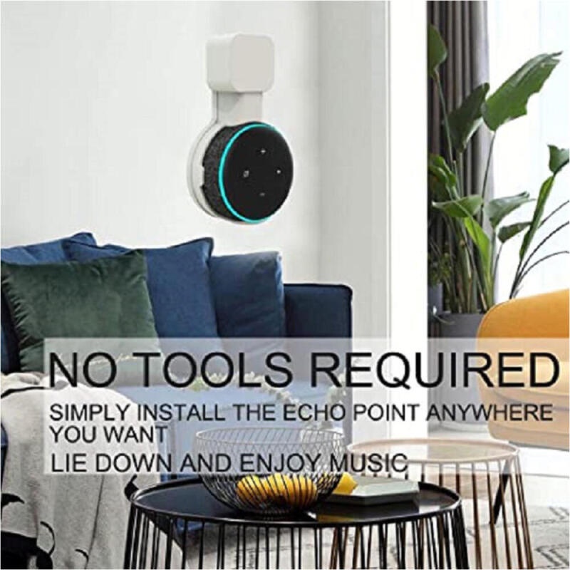 Giá Đỡ Ổ Cắm Loa Thông Minh HdoorLink Echo Dot 3 Tiết Kiệm Không Gian Tích Hợp Cáp Sạc Cho Phích Cắm US EU