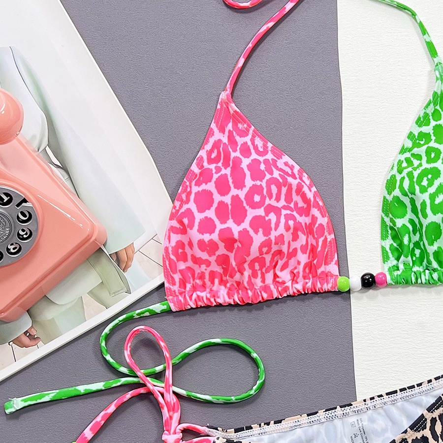 Bộ Đồ Bơi Hai Mảnh Họa Tiết Da Báo Quyến Rũ Cho Nữ