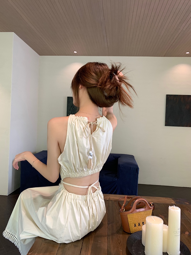 Đầm Dây Khoét Eo Dài Giữa 64957