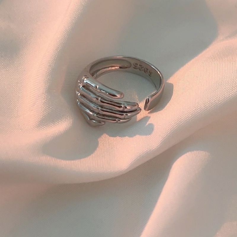 Nhẫn Hình Bộ Xương Phong Cách Hip Hop Thời Trang Hàn Quốc Cá Tính Có Thể Điều Chỉnh Dành Cho Nữ