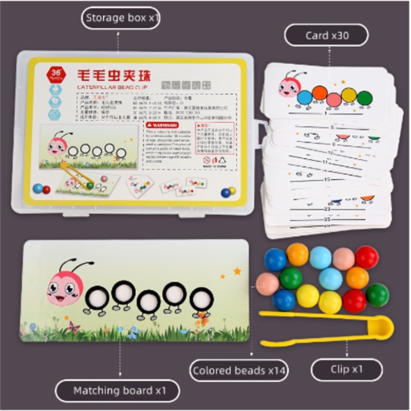 Đồ Chơi Ống Nghiệm Hình Sâu Bướm Giáo Dục Tư Duy Cho Bé