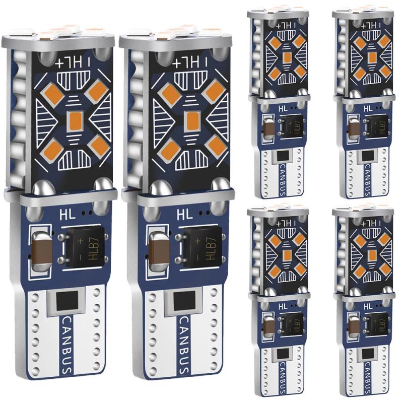 Set 2 / 6 Đèn LED Canbus T10 W5W 168 Bóng Cho Mercedes Benz W211 W221 W220 W163 W164 W203 C E SLK GLK CLS M GL