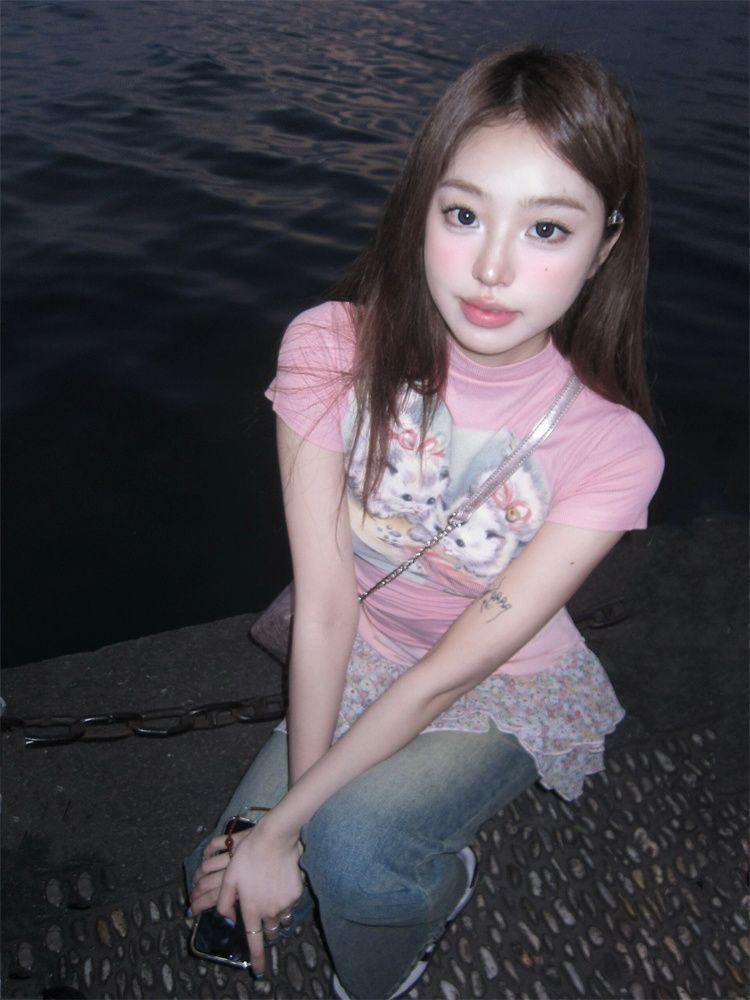 JINSHIHUI  áo phông áo thun nữ croptop baby tee Thời trang hàn quốc  Thoải mái Cái mới Chất lượng cao Độc đáo A29J2DI 36Z230909