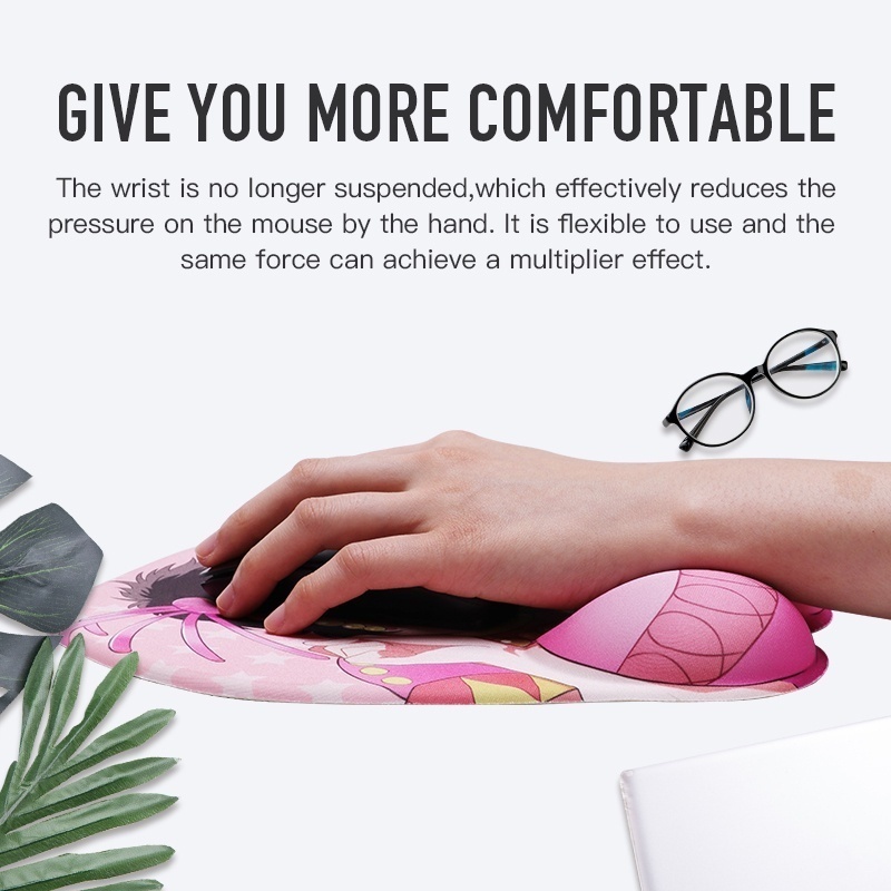 Miếng Lót Chuột Silica Gel Hình Anime 3D Dễ Thương Dùng Để Chơi Game Youtuber Hololive