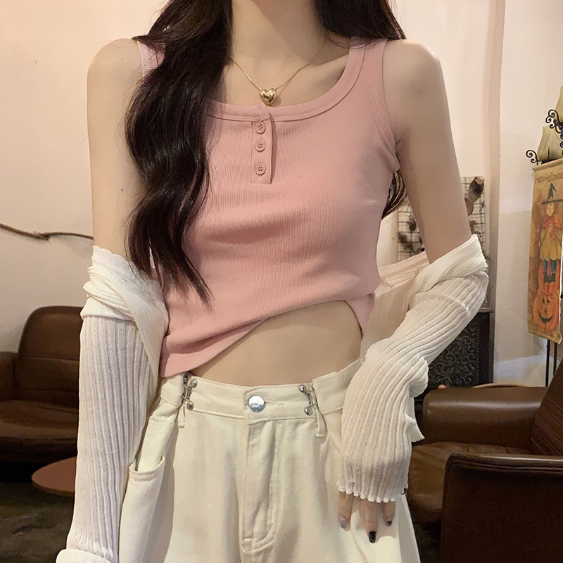 Áo Hai Dây Dáng Ngắn Thời Trang Mùa Hè 62890