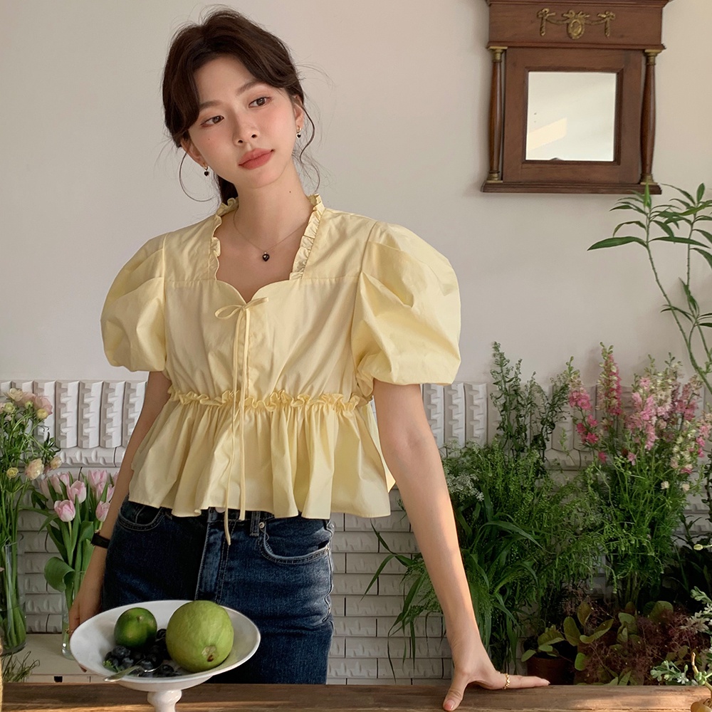 Áo Thun Cotton Lưng Cao Dáng Rộng 63127