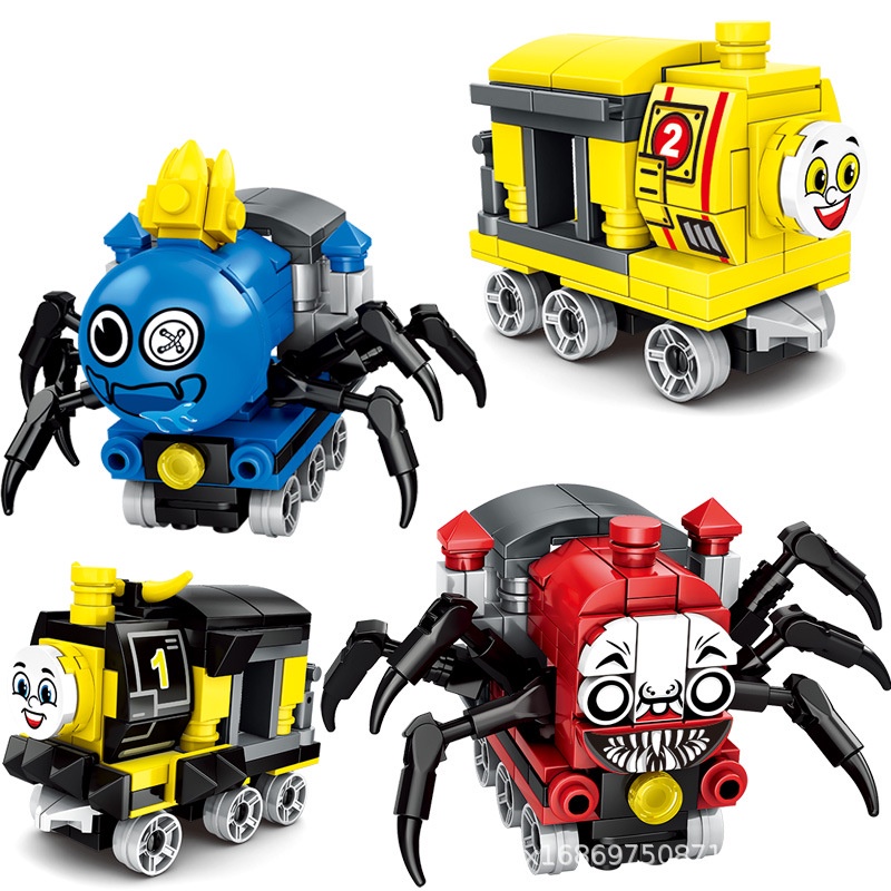 Mô Hình Đồ Chơi Lắp Ráp Xe Lửa Hoạt Hình Kinh Dị 9 Mẫu Choo-Choo Charles