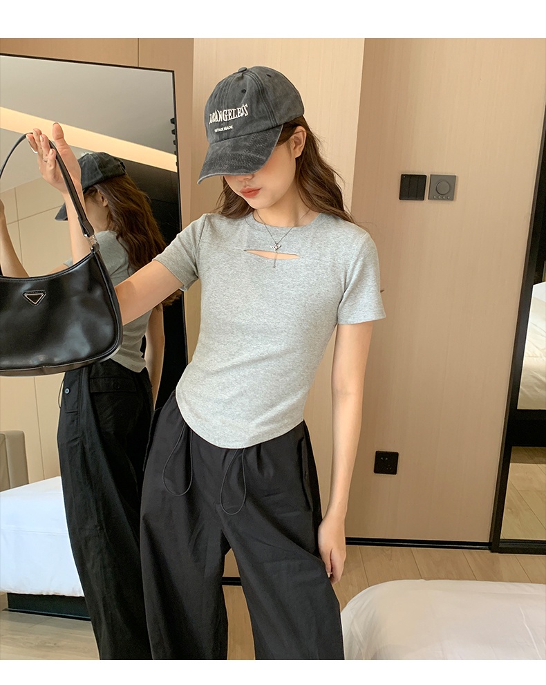 Áo Thun Cổ Tròn Dáng Ôm Thời Trang Mùa Hè Phong Cách Mới 64532