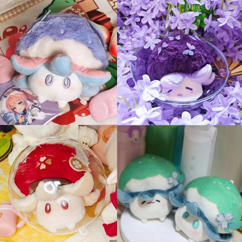 HYC Humey Mới Búp Bê Nhồi Bông Xiao Klee Kokomi Beelzebul Tartaglia Nấm Dễ Thương