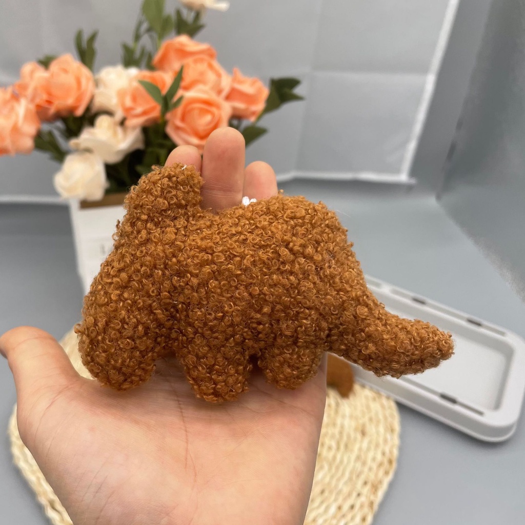 Móc Khóa Hình Con Gà Nhồi Bông 12cm Đáng Yêu