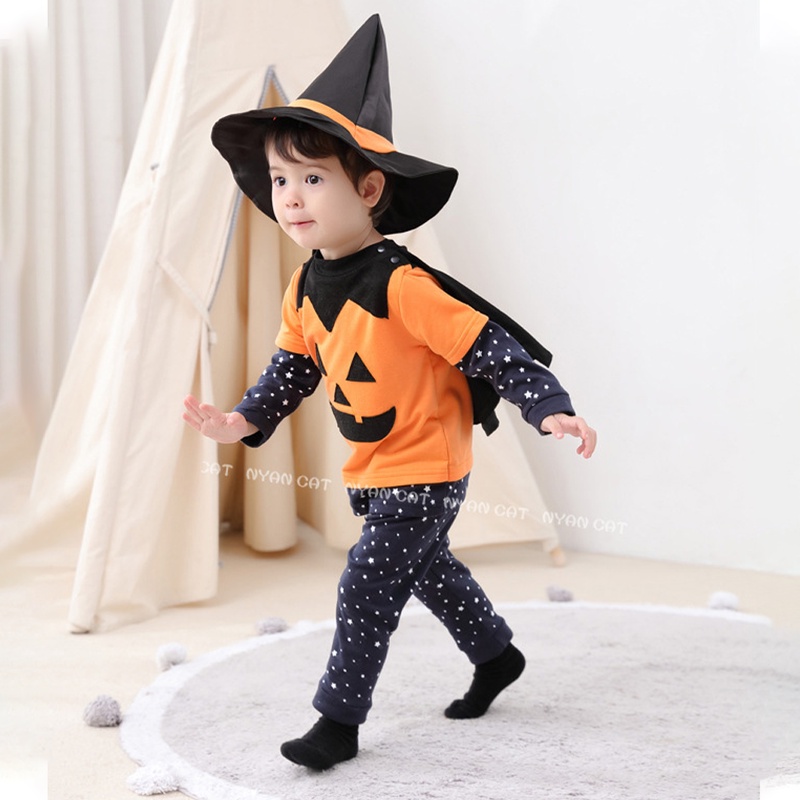 Bộ Đồ Hóa Trang Halloween Nhân Vật Người Dơi Màu Đen Dành Cho Bé Trai