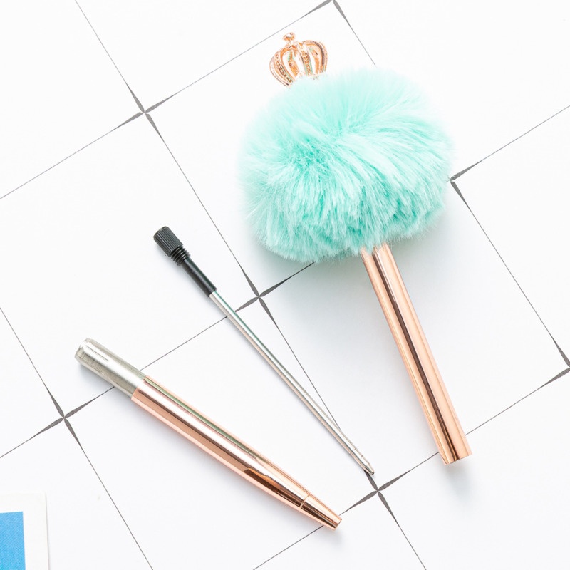 1 Bút Bi Hình Vương Miện Kim Loại
