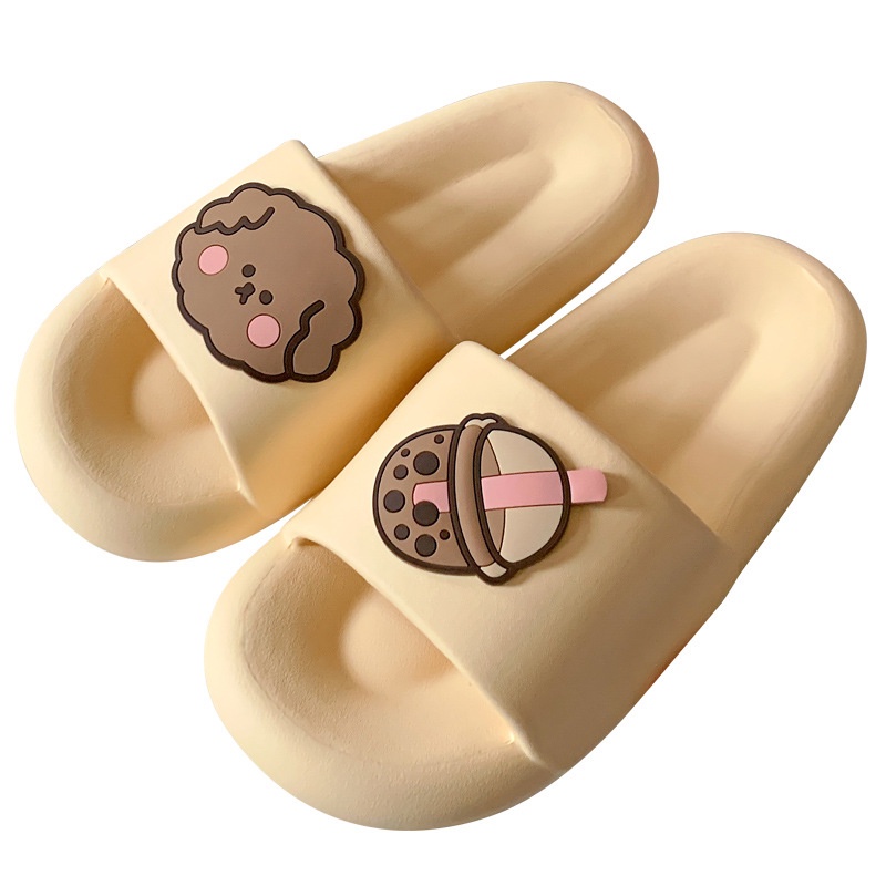 Dép nữ đế mềm hình gấu Chao, Dép quai ngang hình dễ thương đi trong nhà, ngoài trời, đi chơi, đi biển