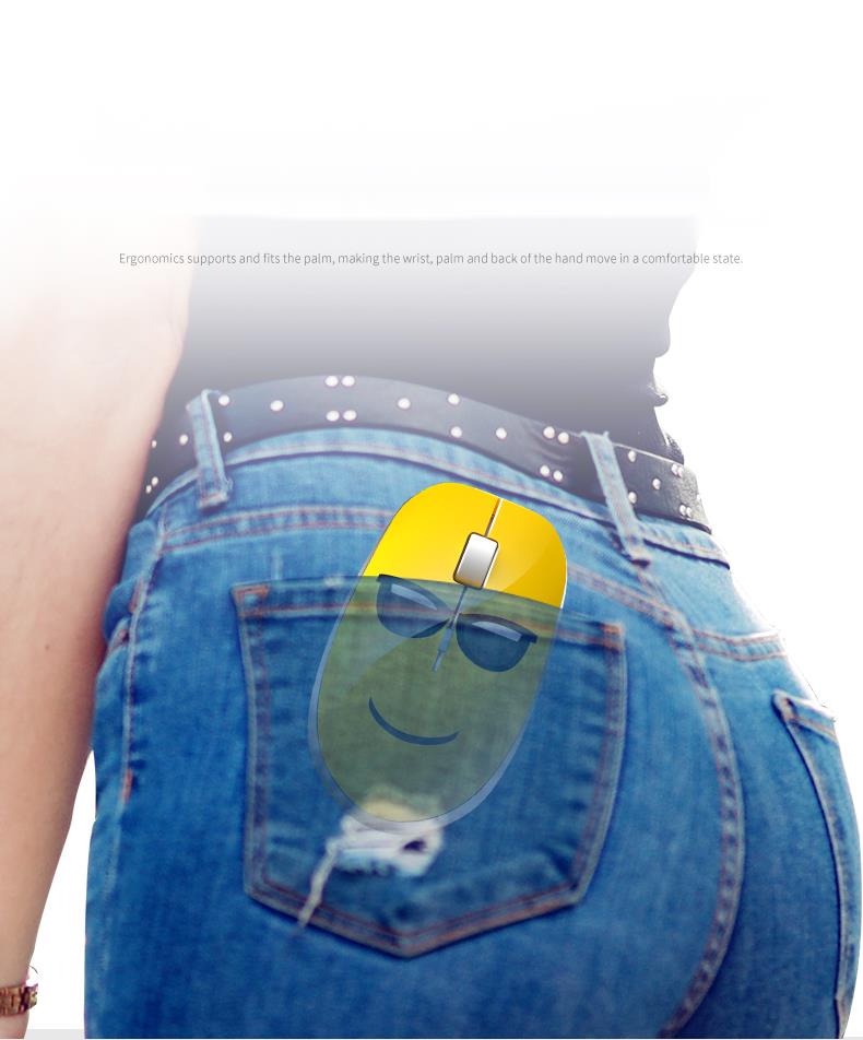 Chuột Không Dây Chơi Game 2.4G Cho PC / iPad / Điện Thoại Di Động / Máy Tính Bảng