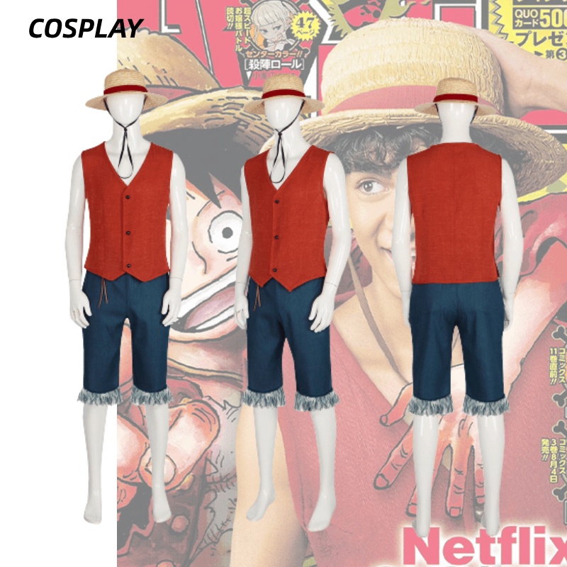 Trang Phục cosplay Nhân Vật luffy Trong Phim Hoạt Hình one piece Chất Lượng Cao