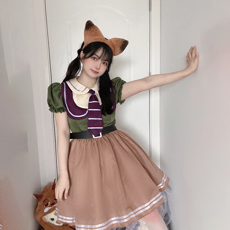 Bộ Trang Phục Hóa Trang Zootopia Judy Nick Nhân Dịp Halloween / Sinh Nhật / Giáng Sinh