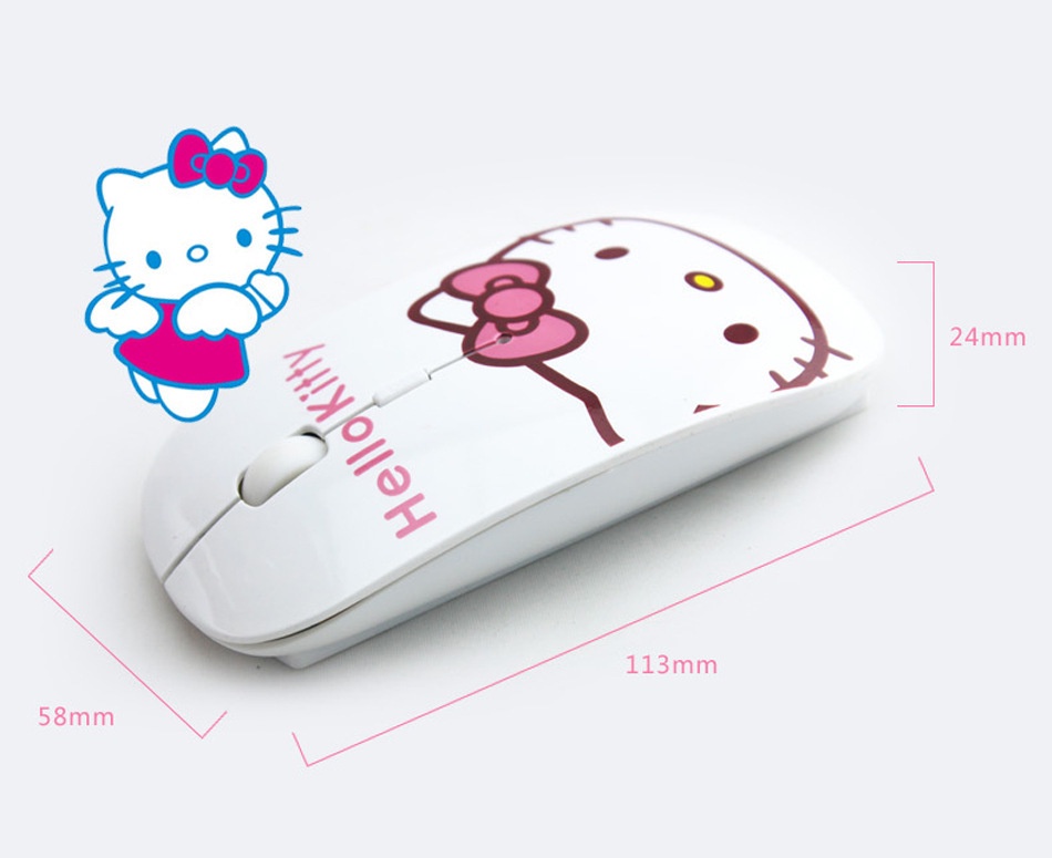 Chuột Bluetooth Không Dây Siêu Mỏng Dễ Thương 2.4G Cho IPad Laptop PC