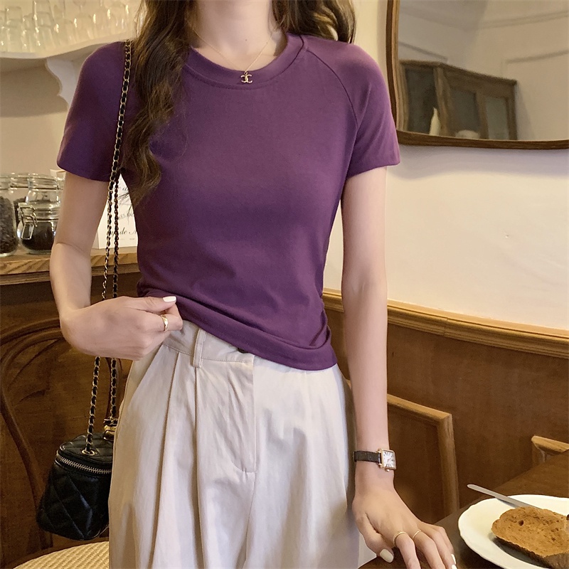 Áo Thun Tay Ngắn Thiết Kế Khoét Lưng Thời Trang Mùa Hè 65833