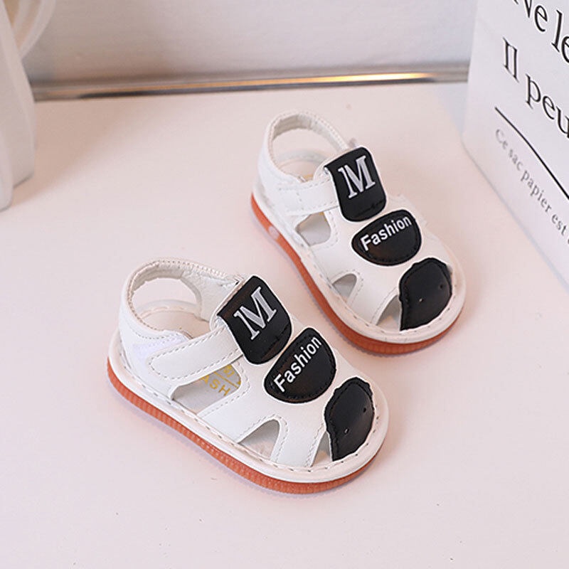 Xăng đan Da PU Đế Mềm Chống Trượt Phong Cách Hàn Quốc Cho Bé