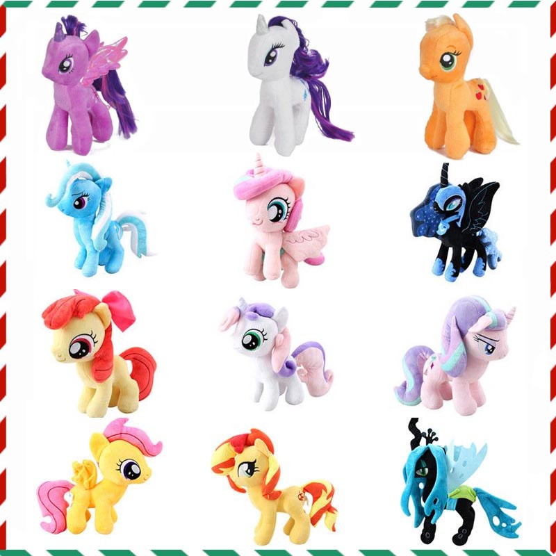 Đồ chơi nhồi bông Hình Ngựa Pony Có Gai Nhọn Lấp Lánh Cho Bé