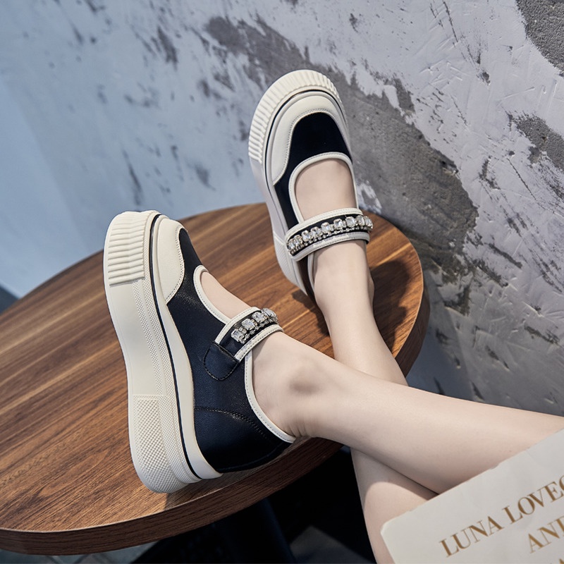 🌈 Giày Mary Jane Đế Dày Tăng Chiều Cao Thời Trang Mùa Hè 2023 Phong Cách Mới Cho Nữ