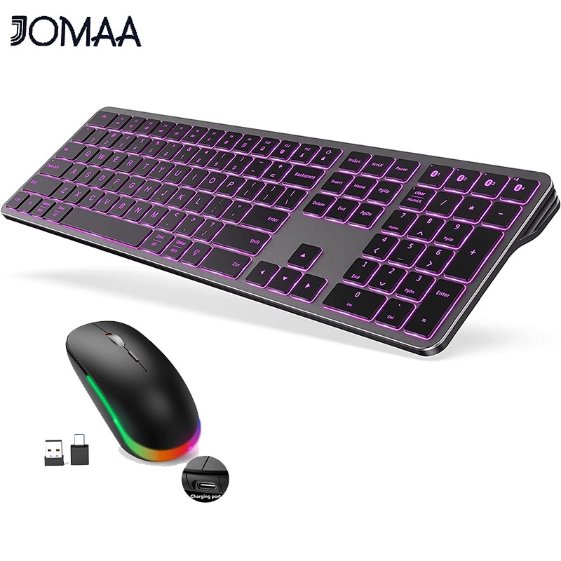 Bàn Phím Bluetooth Không Dây Có Đèn Nền Sạc Lại Được Dành Cho Laptop / Máy Tính Bảng