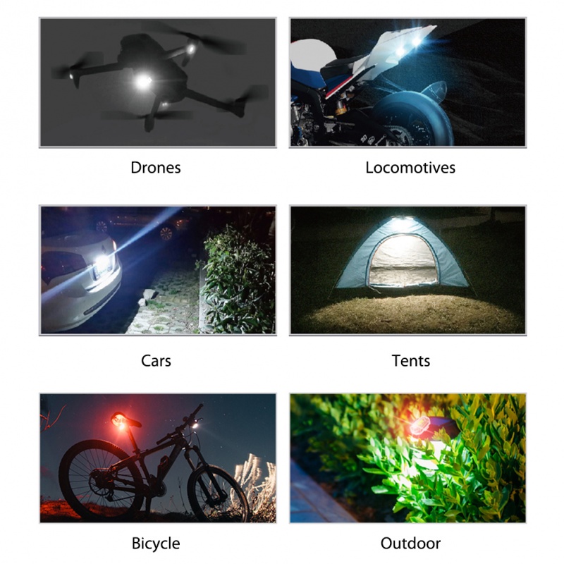 Đèn Led Nhấp Nháy Không Dây Chống Va Chạm Chống Thấm Nước Có Điều Khiển Từ Xa Cho Xe Đạp