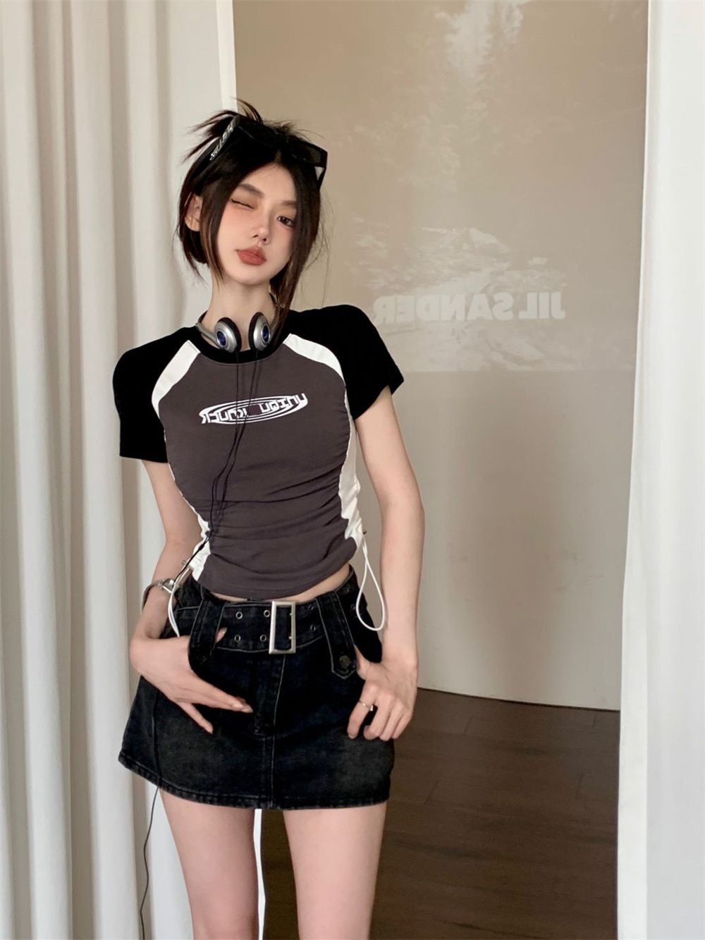 GD1 Áo phông áo croptop áo baby tee American Vintage 2023 New Style MA2603