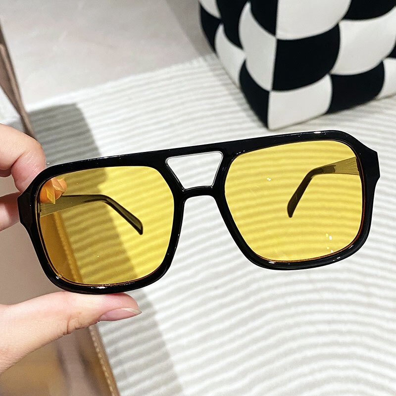 Kính Mát Gọng Nhựa Trong Suốt Phong Cách Hàn Quốc Thời Trang Cho Cặp Đôi