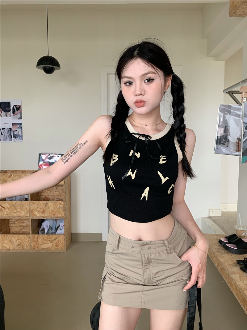 Áo Cộc Tay Cột Dây In Họa Tiết 65086