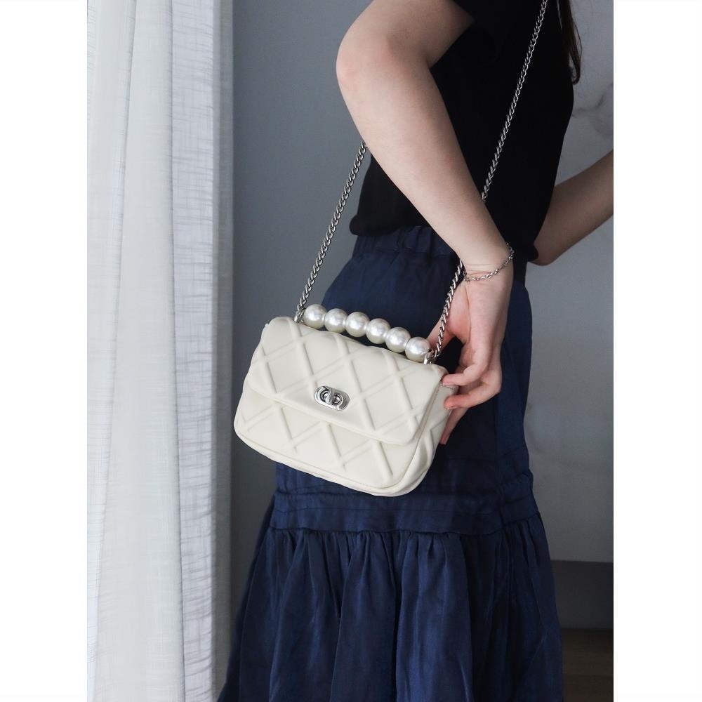 Mnefokc Túi Xách Tay Màu Trắng Thời Trang Dành Cho Nữ, Phong Cách Trẻ Trung Sang Trọng Dành Cho Nữ