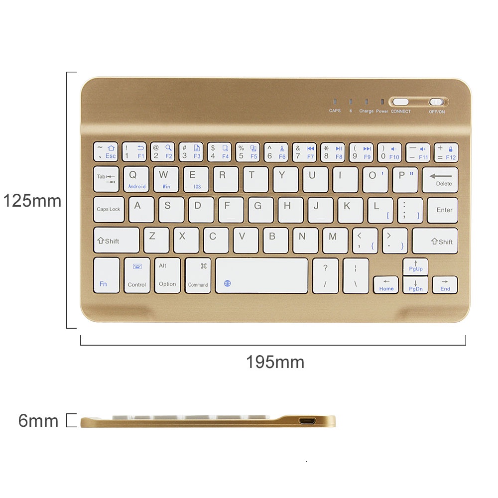 Bàn Phím Bluetooth 3.0 Không Dây Mini 78 Phím Không Gây Tiếng Ồn Cho iPad Tablet Phone Laptop