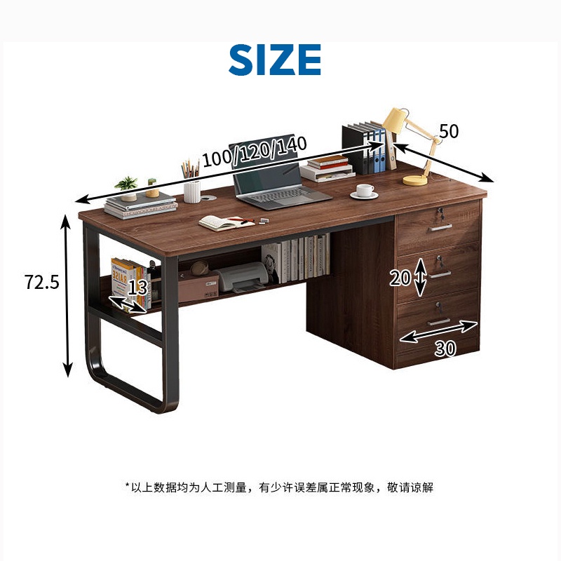 Bàn Để Máy Tính Bằng Gỗ Có Ngăn Kéo Cho Phòng Ngủ / Văn Phòng