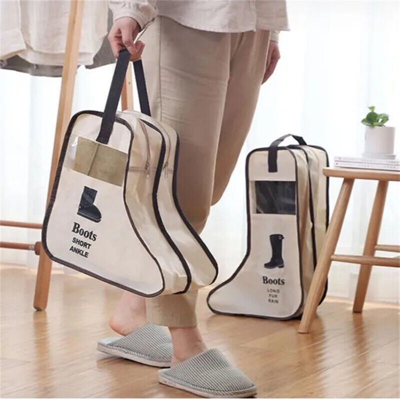 Túi Đựng Giày Cao Gót Dài / Ngắn Có Khóa Kéo Chống Bụi Tiện Dụng