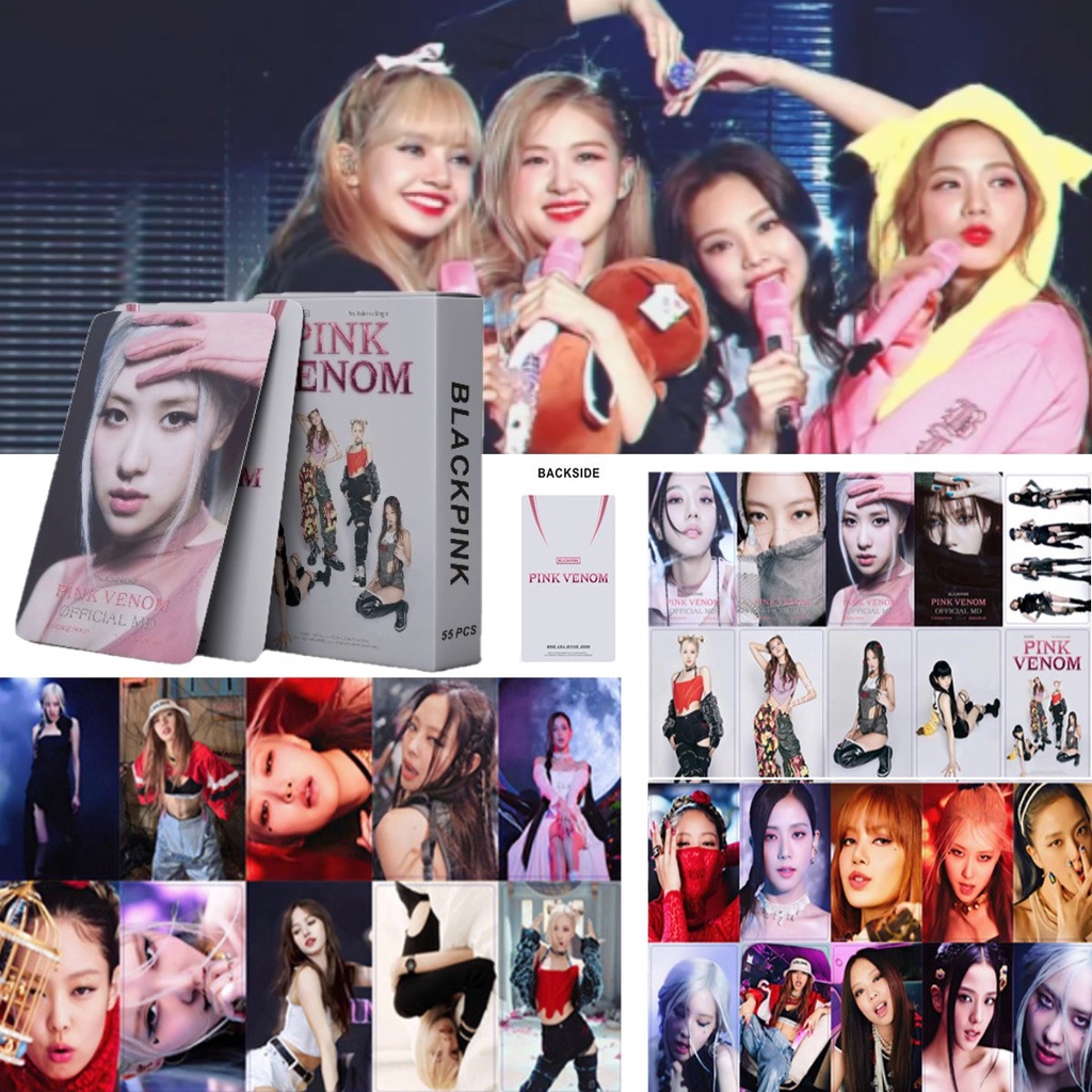 Set 55 Thẻ Hình Các Thành Viên Nhóm Nhạc BLACKPINK