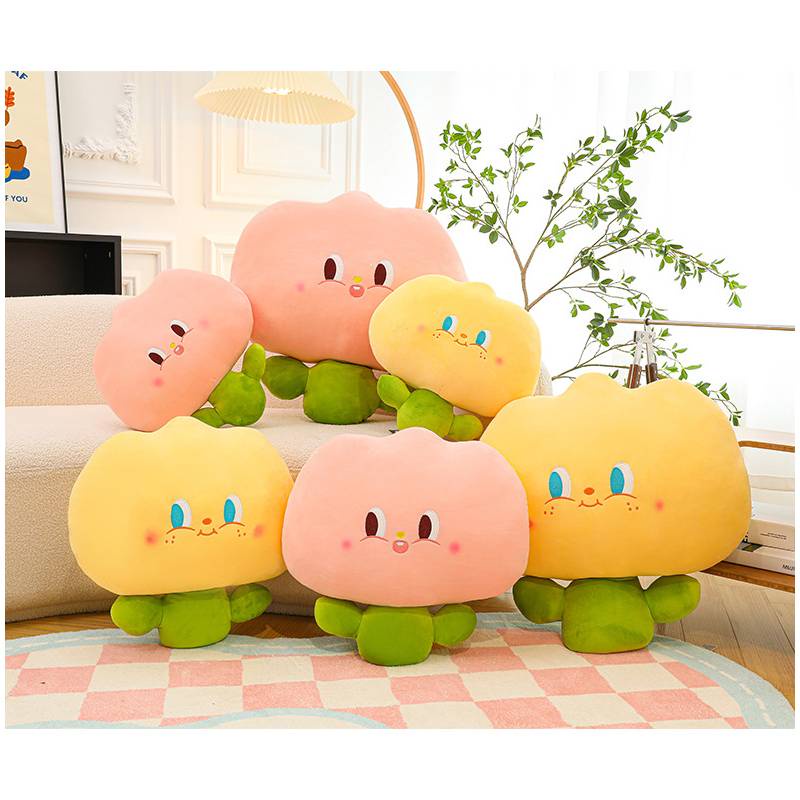 Đồ Chơi Thú Nhồi Bông Hình Bông Hoa Bằng Cotton Lông Vũ Dễ Thương Thoải Mái