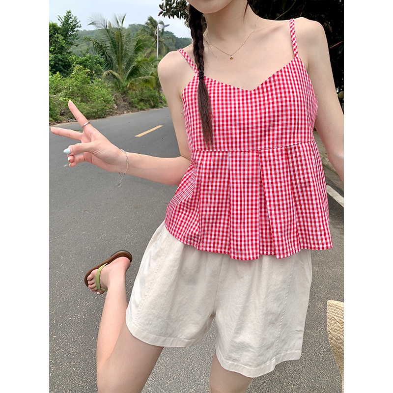 63514 Quần Short Nữ Lưng Thun Mùa Hè Giản Dị