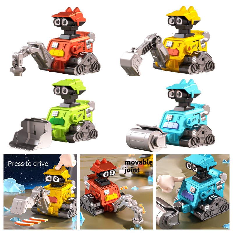 Set 4 Đồ Chơi Mô Phỏng Robot Hoạt Hình Ngộ Nghĩnh