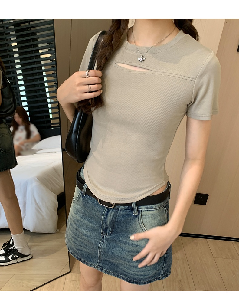 Áo Thun Cổ Tròn Dáng Ôm Thời Trang Mùa Hè Phong Cách Mới 64532