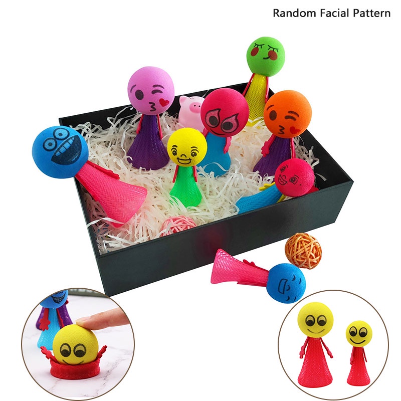 Mới Set 4 Món Đồ Chơi Lò Xo Biểu Tượng Cảm Xúc Vui Nhộn Sáng Tạo Cho Người Lớn Và Trẻ Em