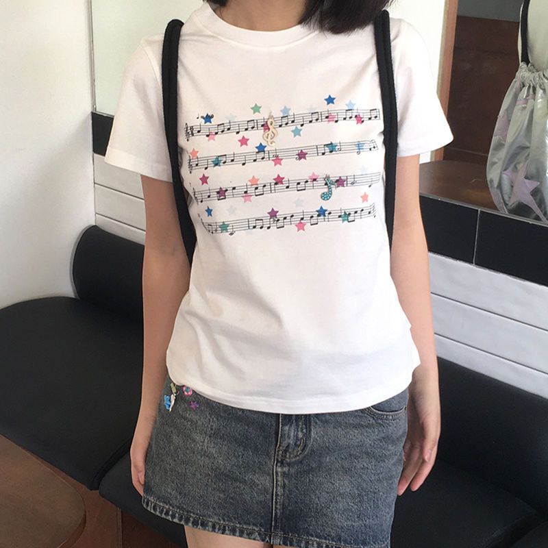 Áo croptop JINSHIHUI A29J1P3 36Z230909 thiết kế thời trang cao cấp 2023 cho nữ