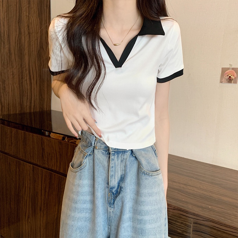 Áo Thun Polo Hàn Quốc Tay Ngắn Mùa Hè 65503