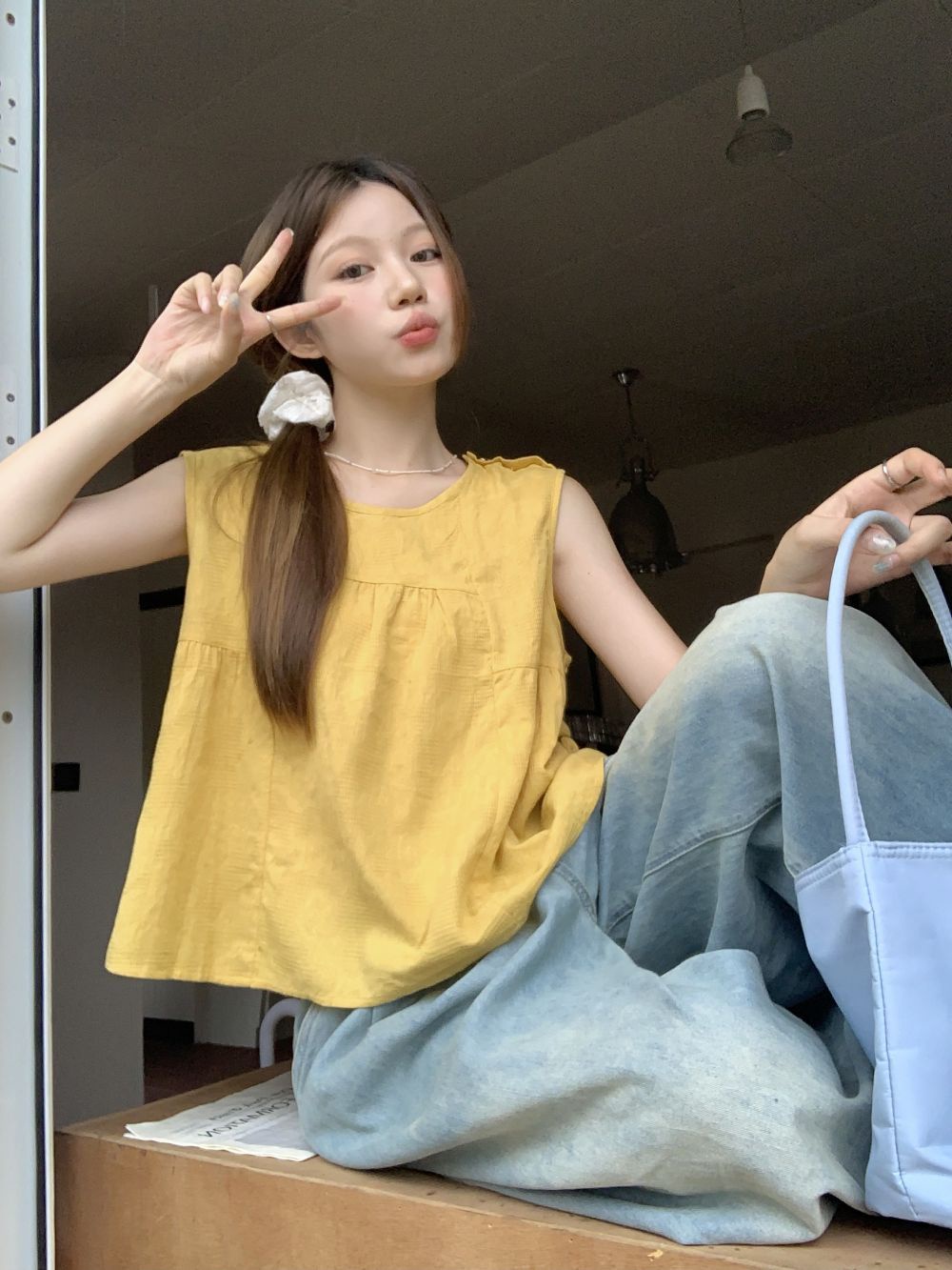 Áo Vest Không Tay Màu Trơn Phong Cách Mới 65917