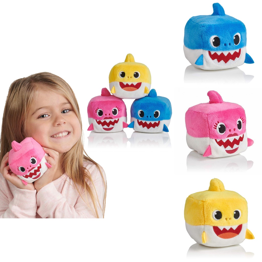 Búp Bê Nhồi Bông Hình Cá Mập Dễ Thương 8cm