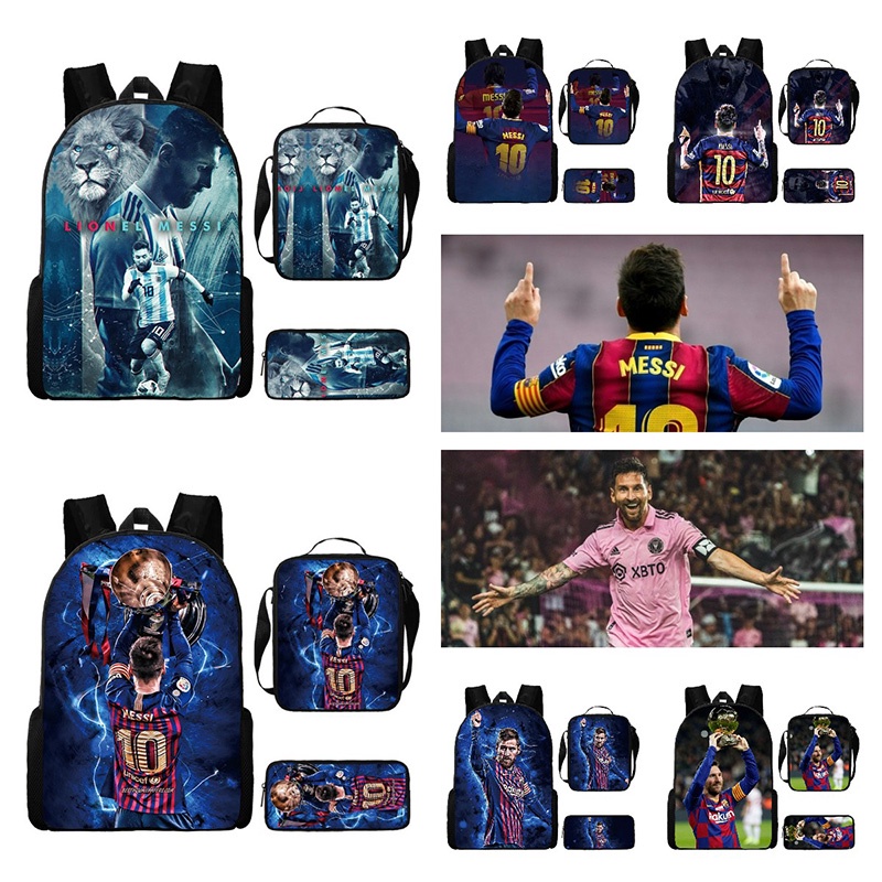 Balo Thiết Kế Hình Ngôi Sao Bóng Đá Messi Đáng Yêu Dành Cho Học Sinh Trẻ Nhỏ