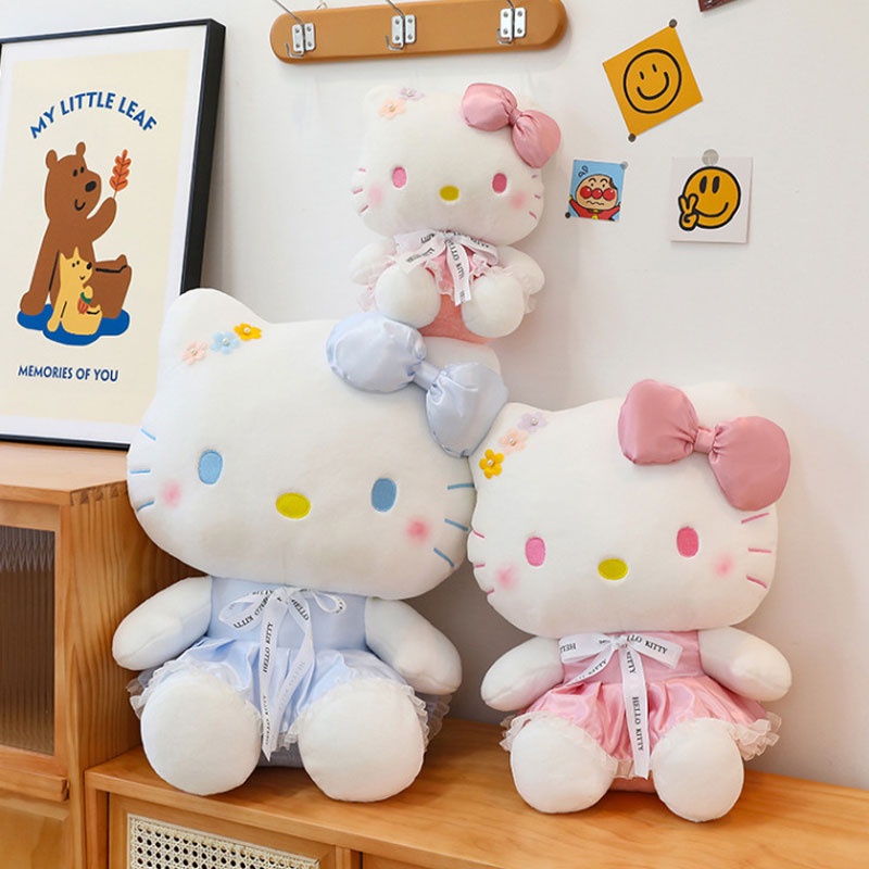 60 cm sakura hello kitty đồ chơi sang trọng mèo hồng dễ thương búp bê đầy giáng sinh bạn gái trẻ em cô gái bạn bè quà tặng sinh nhật