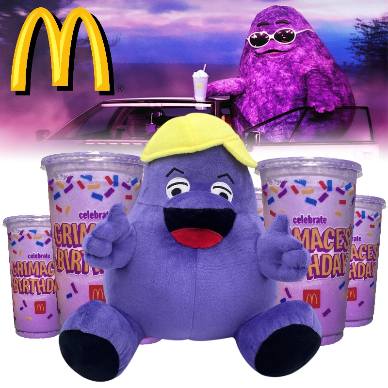 Grimace Đồ chơi nhồi bông Hình Động Vật Đáng Yêu Cho Bé