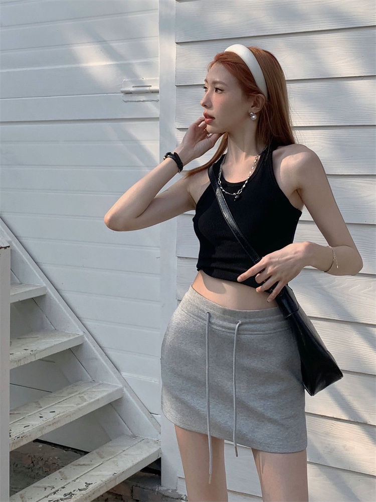 CheeseBunny Chân Váy Chữ A Ngắn Cao Cấp , Chân Váy Dạ Siêu cá Tính